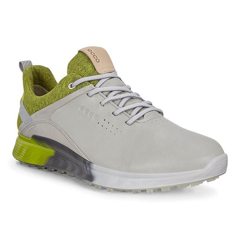 Men Ecco M Golf S-Three - Gore-Tex White - India IAMZBW361